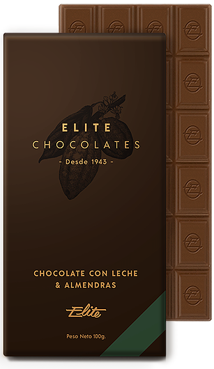 Chocolate con Leche & Almendras - Elite Chocolates